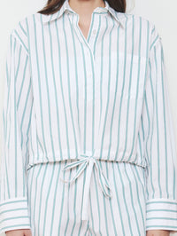 WE-AR4 The CC Shirt in White Green Stripe in 982 WHITE GREEN STRIPE – Image 4