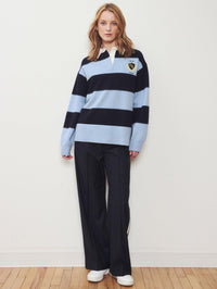 WE-AR4 The Chaplin Trouser in Midnight Pinstripe – Image 1