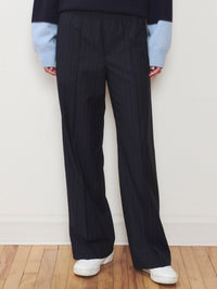 WE-AR4 The Chaplin Trouser in Midnight Pinstripe – Image 2