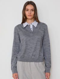 The Charlie Polo by WE-AR4-MEDIUM GREY-AMY Atelier