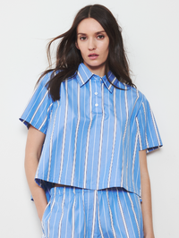 WE-AR4 The Crew Short Sleeve in Mediterranean in 436 MEDITERRANEAN – Image 1