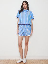 WE-AR4 The Crew Short Sleeve in Mediterranean in 436 MEDITERRANEAN – Image 2