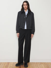 WE-AR4 The Oxford Bomber in Charcoal Pinstripe – Image 1