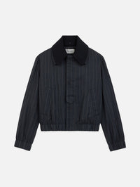 WE-AR4 The Oxford Bomber in Charcoal Pinstripe – Image 5