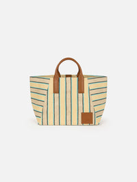 WE-AR4 THE RIVIERA TOTE IN TURQUOISE STRIPE – Image 2