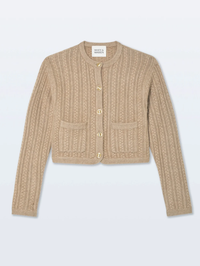 Cashmere Luxe Cable Cardigan by WHITE & WARREN - View 5