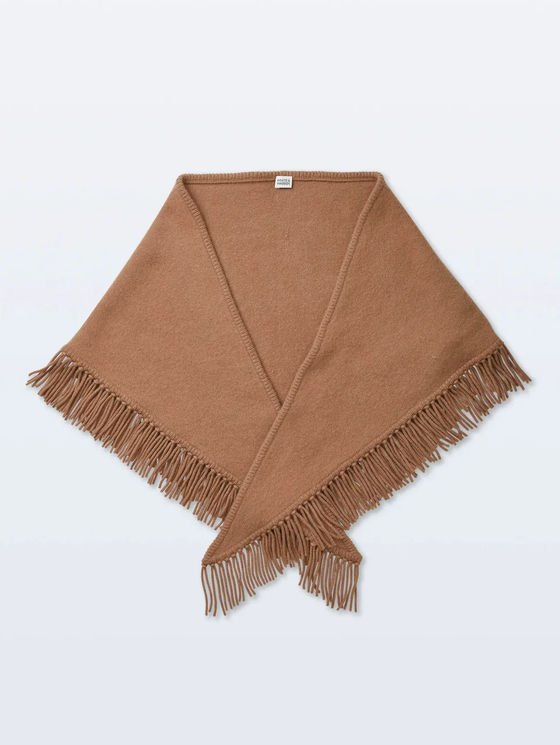 Brushed Fringe Cashmere Scarf