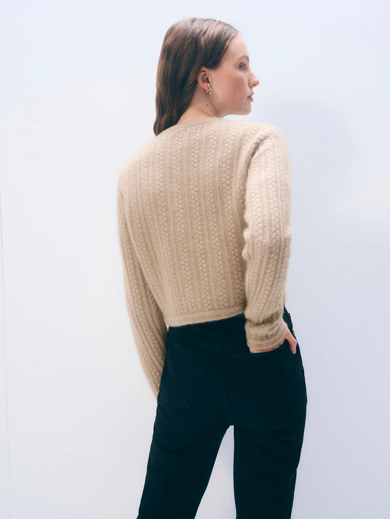 Cashmere Luxe Cable Cardigan