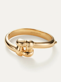 Woven Square Bangle in High Polish Gold