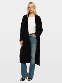 ZADIG & VOLTAIRE Camy LC Multidraw Strass Cardigan in Black – Image 1