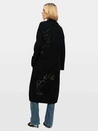 ZADIG & VOLTAIRE Camy LC Multidraw Strass Cardigan in Black – Image 2
