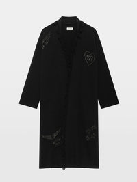 ZADIG & VOLTAIRE Camy LC Multidraw Strass Cardigan in Black – Image 4