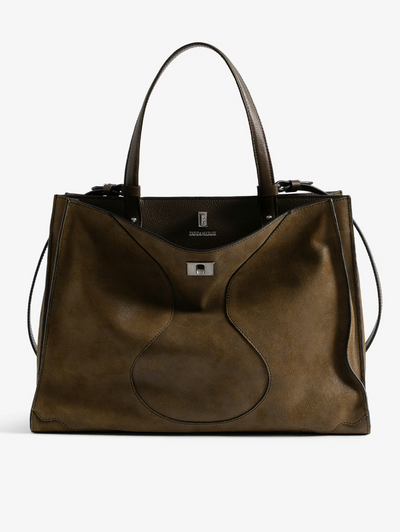 Jack Suede Bag in Wood
