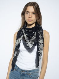 Maddie Bandana Print Scarf by ZADIG & VOLTAIRE - View 4