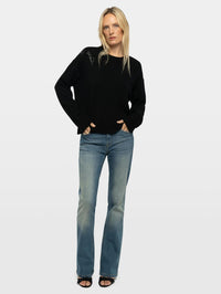 ZADIG & VOLTAIRE Markuz LC Snake Sweater in Black – Image 1