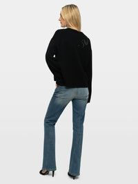 ZADIG & VOLTAIRE Markuz LC Snake Sweater in Black – Image 2