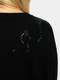 ZADIG & VOLTAIRE Markuz LC Snake Sweater in Black – Image 3