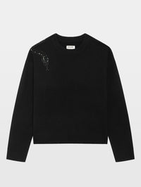 ZADIG & VOLTAIRE Markuz LC Snake Sweater in Black – Image 4