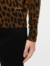 ZADIG & VOLTAIRE Missya LC Leopard Cardigan in Caramel – Image 3
