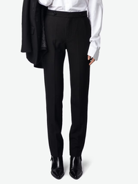 Panny Diamanté Straight Leg Pants by ZADIG & VOLTAIRE-Black-AMY Atelier