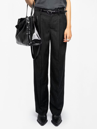 Puros Tailored Rhinestone Pants by ZADIG & VOLTAIRE-Black-AMY Atelier