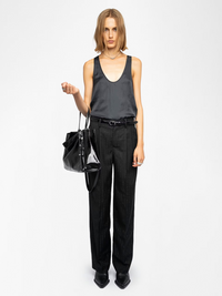Puros Tailored Rhinestone Pants by ZADIG & VOLTAIRE - View 5