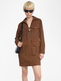 Remacha Suede Leather Dress by ZADIG & VOLTAIRE - View 4