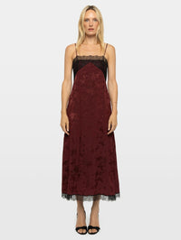 ZADIG & VOLTAIRE Ridar Jac Horses Dress in Cherry – Image 1