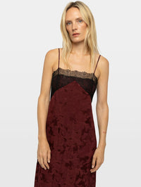 ZADIG & VOLTAIRE Ridar Jac Horses Dress in Cherry – Image 3