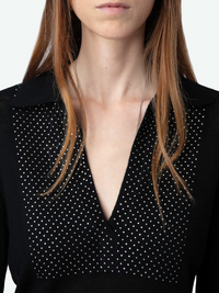 Sally Diamante Cashmere Sweater by ZADIG & VOLTAIRE - View 3