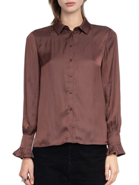 Thely Satin Shirt by ZADIG & VOLTAIRE - View 5