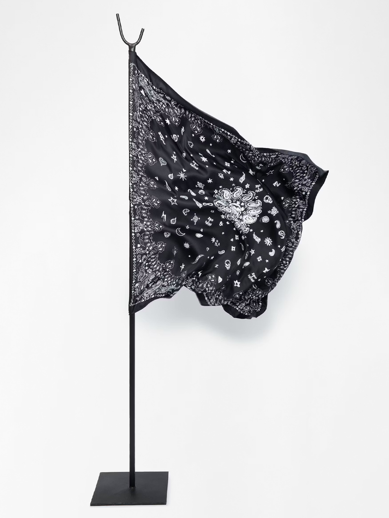 Blondie 85 Silk Scarf in Black