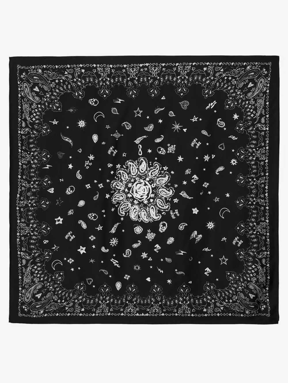 Blondie 85 Silk Scarf in Black