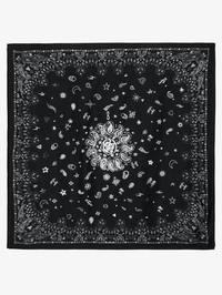 Blondie 85 Silk Scarf in Black