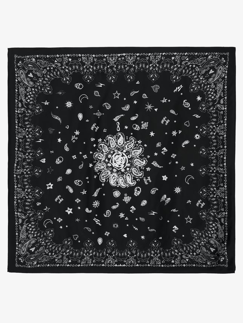 Blondie 85 Silk Scarf in Black