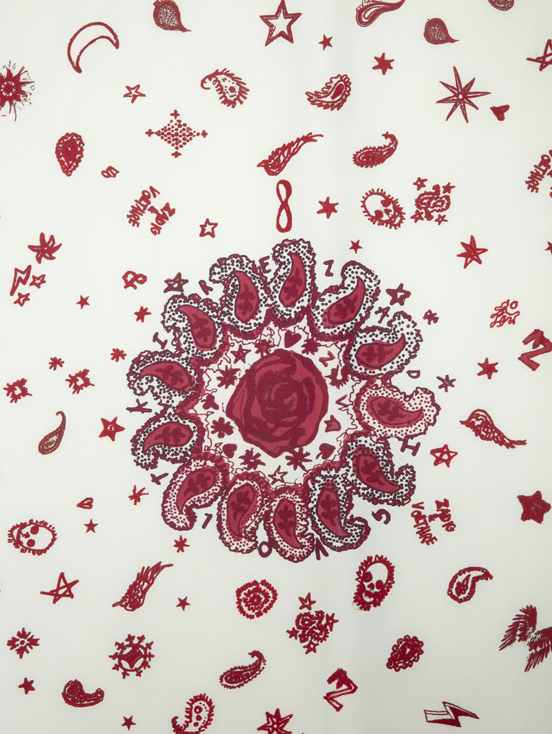 Blondie 85 Silk Scarf in Fierce