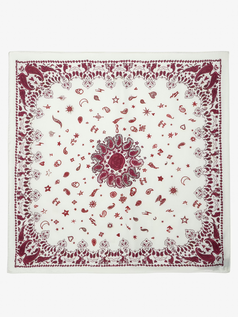 Blondie 85 Silk Scarf in Fierce