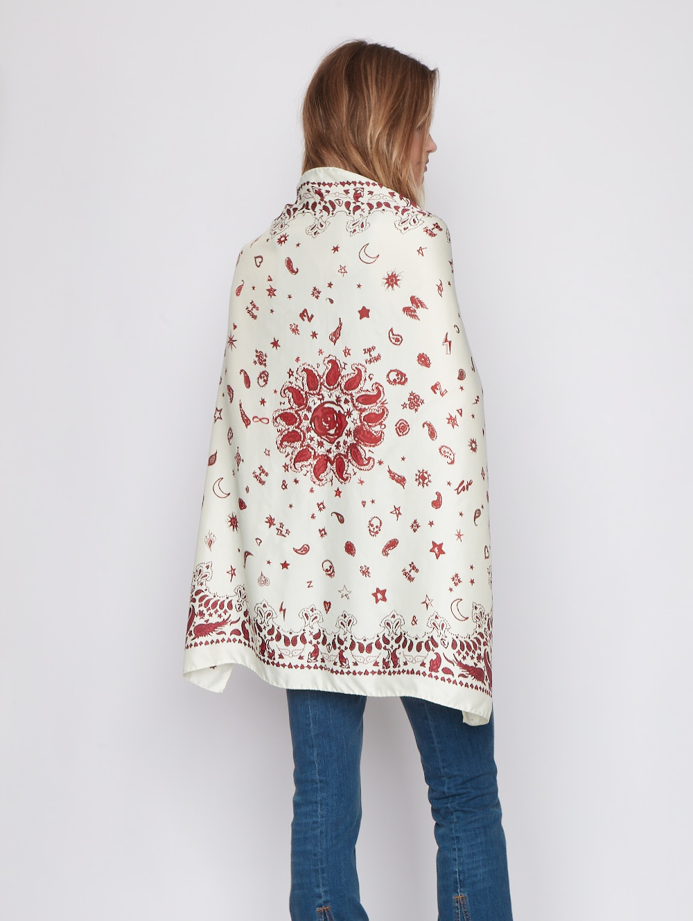 Blondie 85 Silk Scarf in Fierce