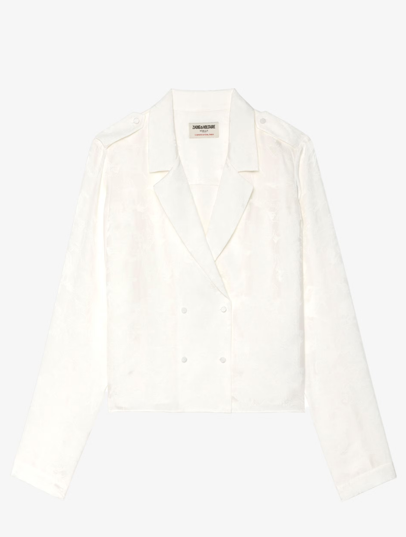 Tussi Jacquard Silk Shirt