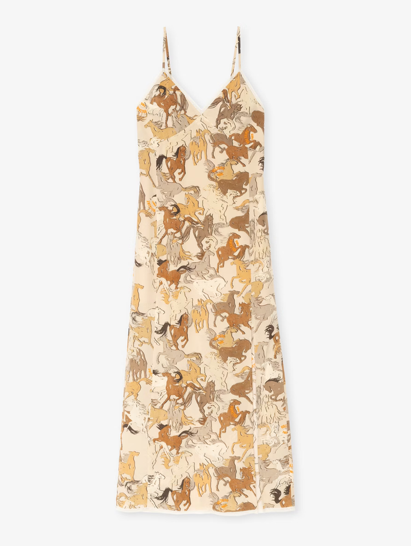 Ramelil Silk Horses Dress