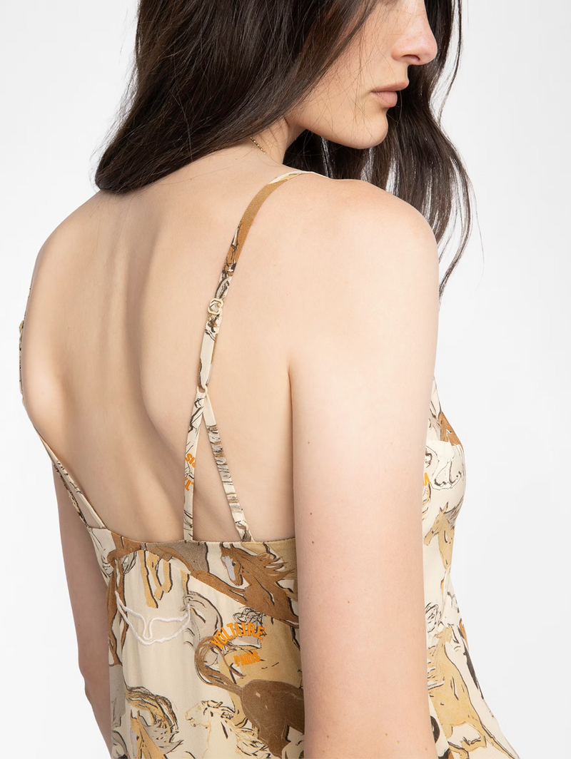Ramelil Silk Horses Dress