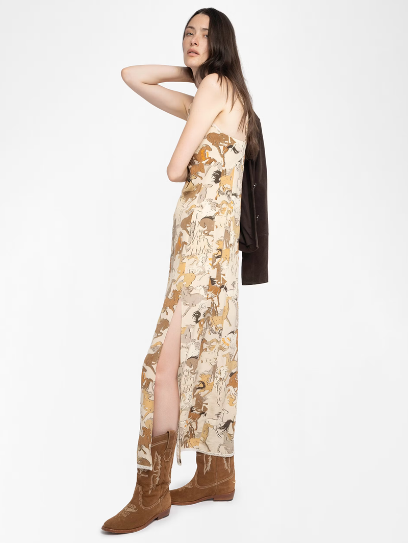 Ramelil Silk Horses Dress