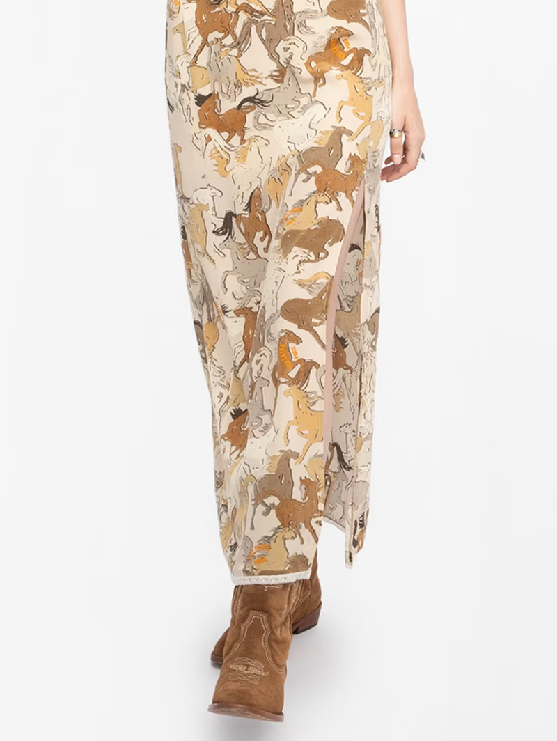 Ramelil Silk Horses Dress