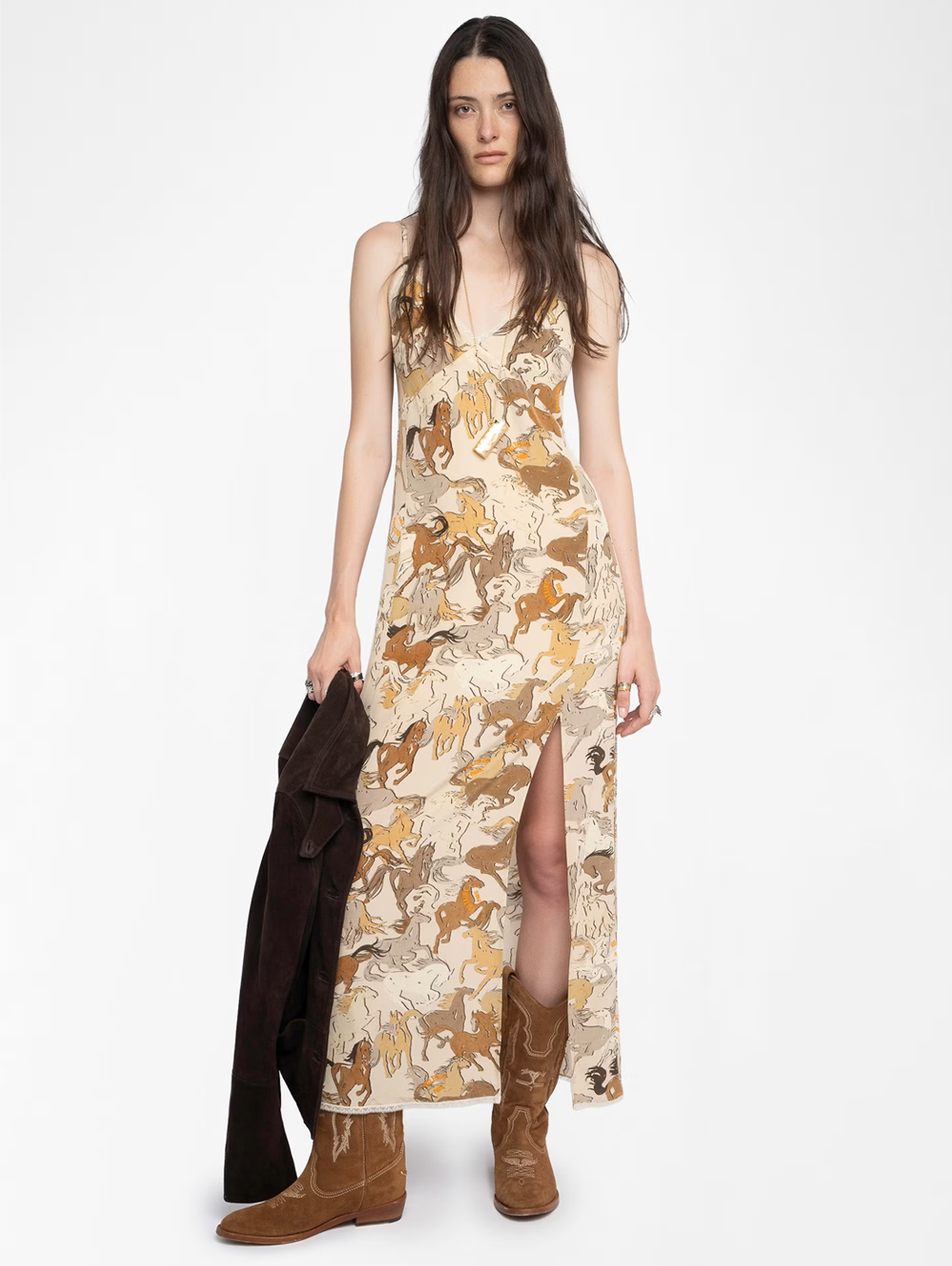 Ramelil Silk Horses Dress