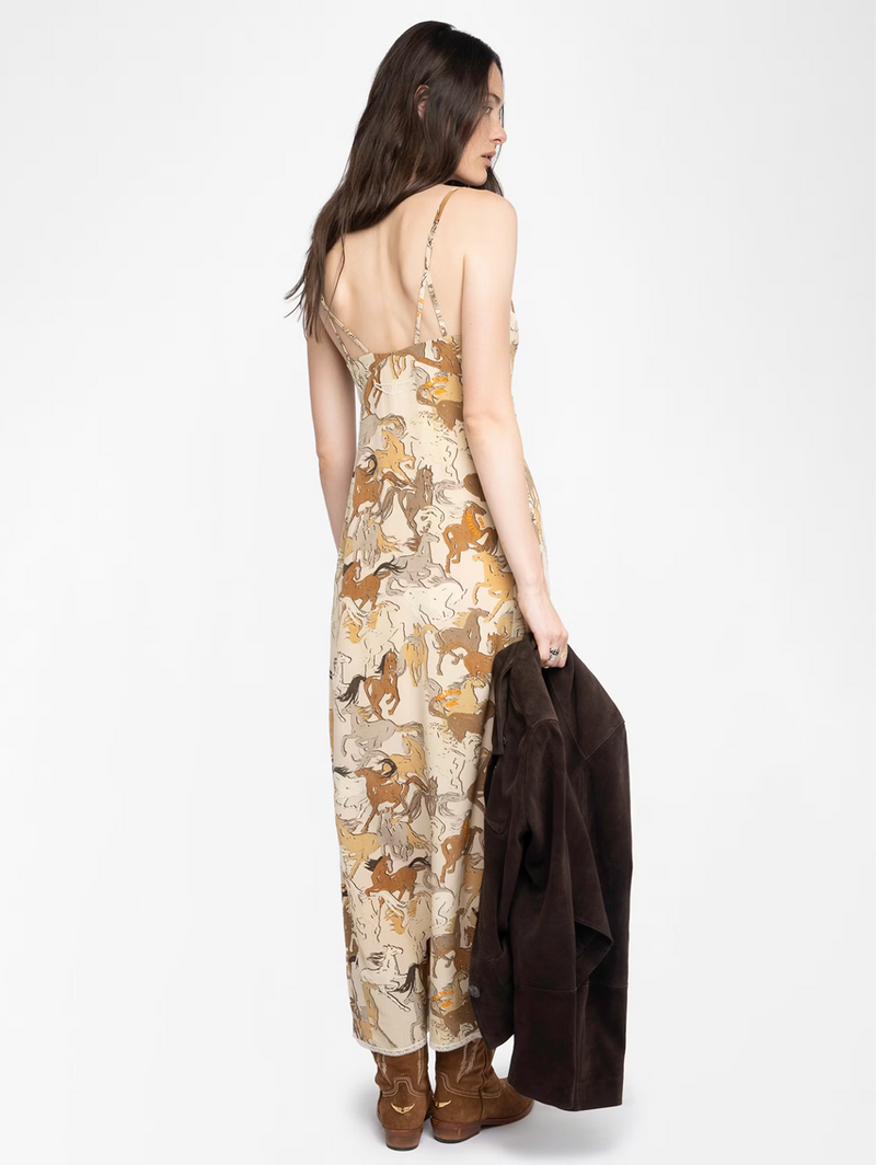 Ramelil Silk Horses Dress