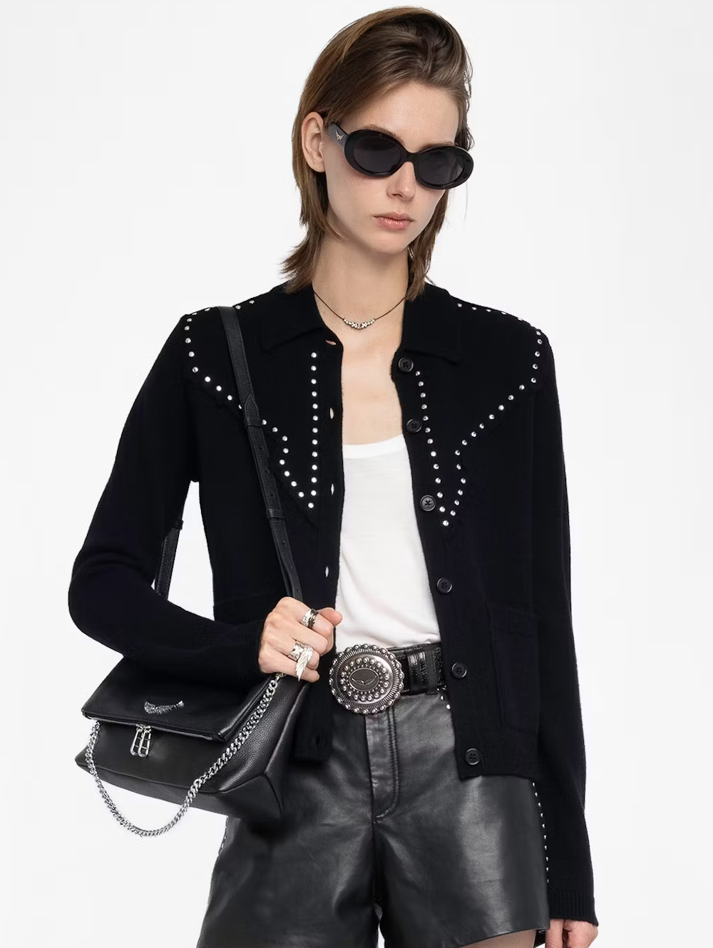 Adany Studs Cardigan Jacket
