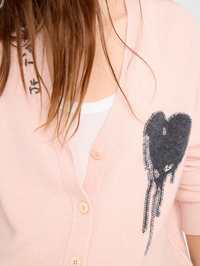 Mirkaz Hearts Cashmere Cardigan
