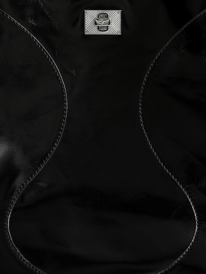 Jack Vintage Patent Bag in Black