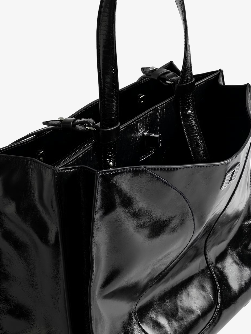 Jack Vintage Patent Bag in Black