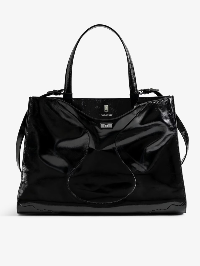 Jack Vintage Patent Bag in Black